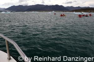 Bootsfahrt Gletschersee Jökulsarlon vom Vatnajökull